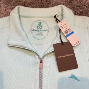 Tommy Bahama Women’s Aruba Angle Pocket 1/2 Zip sweatshirt. NWT